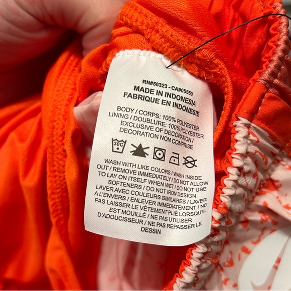 NWT Nike Sz Medium Orange/White Athletic Running Shorts! - Picture 7 of 11